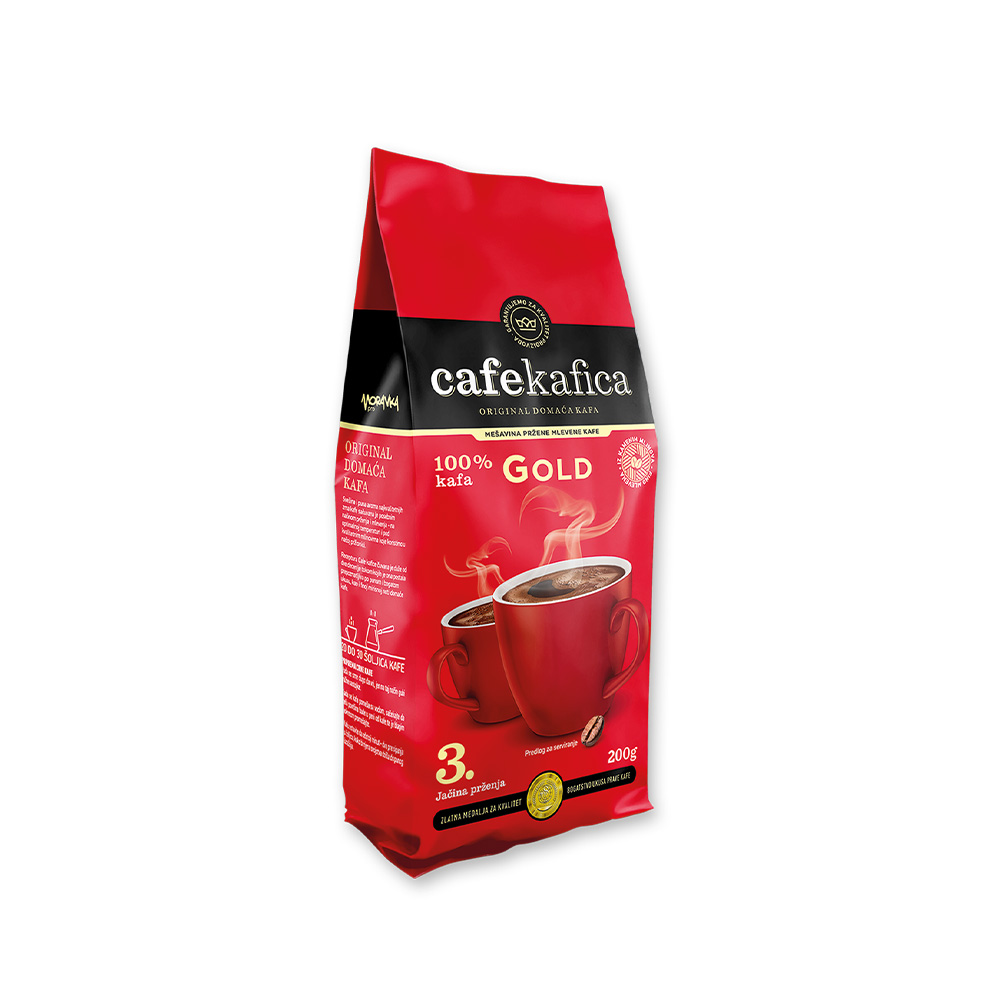 Kafica Gold gemahlen Staerke3 200g
