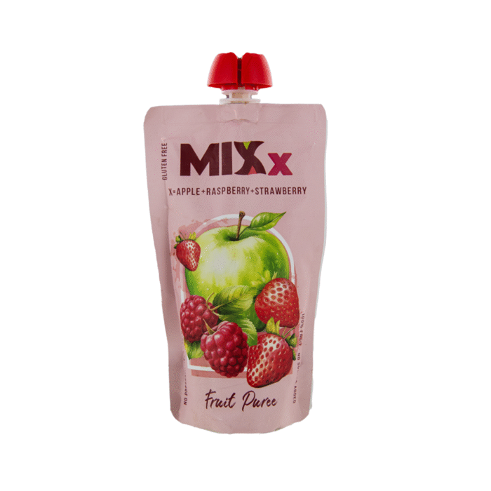 MIXx Fruchtpueree Apfel Himbeere Erdbeere