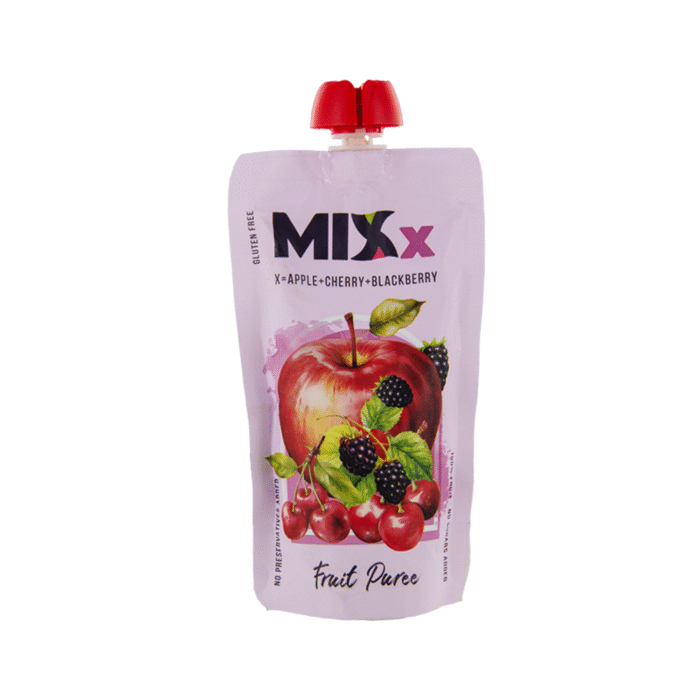 MIXx Fruchtpueree Apfel Kirsche Brombeere